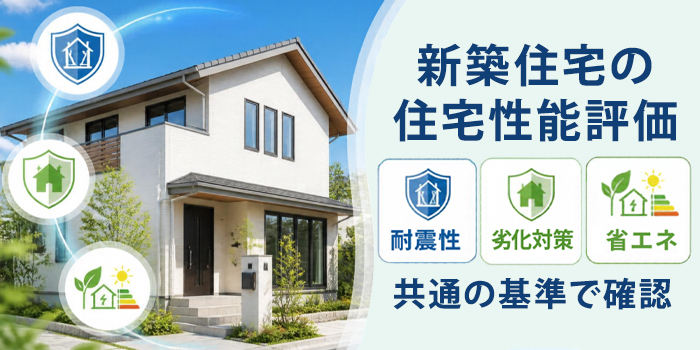 新築住宅の住宅性能評価書で評価される項目